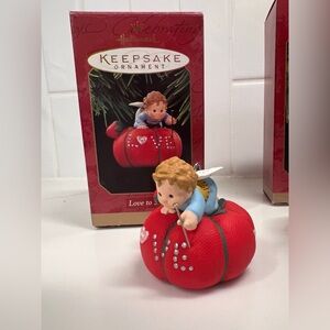 Vintage hallmark ornaments